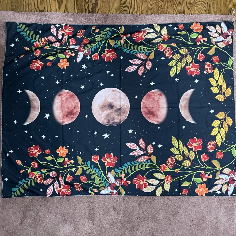 46.5” x 35.5” Moon Phases Tapestry
